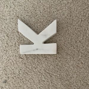 White marble letter K